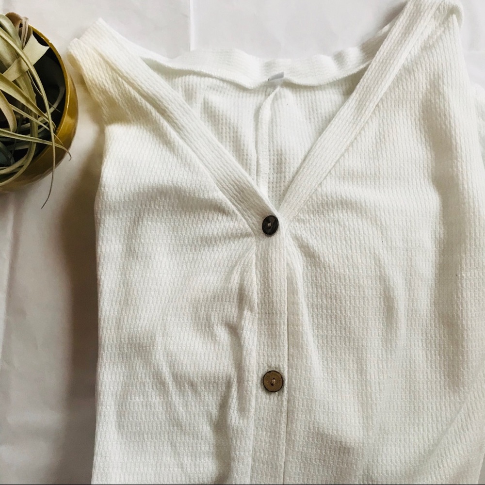 White Button-Up Top - image 2